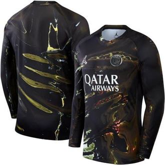 Jordan Brand Mens Jordan Brand Black Paris Saint-Germain 2025/26 Fifth Stadium Replica Long Sleeve Jersey at Nordstrom, Size X-Large