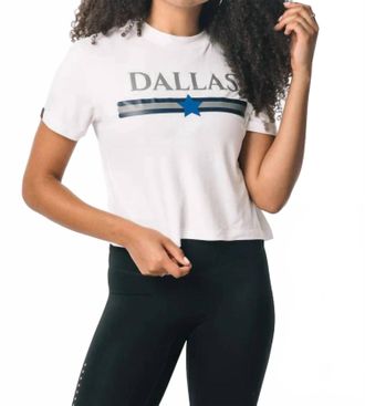 KADYLUXE Dallas Cowboys Gucci Inspired Crop Tee In White