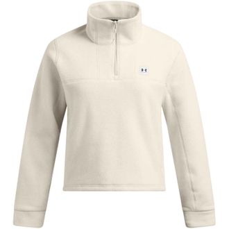 Under Armour Dames Expanse Zip Neck Langearm Sweatshirt (Wit)