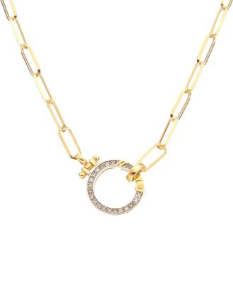 Meshmerise 18K Over Silver 0.20 Ct. Tw. Diamond Necklace