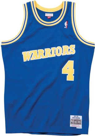 Mitchell & Ness T-shirt NBA Swingman Warriors Road 93-04 Webber - Blu