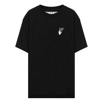 Off-white Comfort Loose Crewneck Short Sleeve Unisex Black OMAA038F20FAB0021001