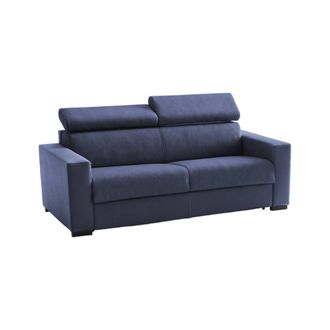 Dmora Talamo Italia - Sofa Cama Agrippina, Gran Sof&aacute; De 2 Plazas, 100% Made In Italy, Sof&aacute; De Sal&oacute;n Con Apertura Giratoria, Con Reposacabezas Ajustable Y Re