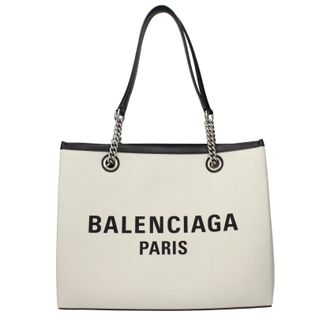 Balenciaga Donnas Borse a Spalla Tessuto Beige/Nero