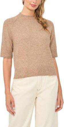 Vince Camuto Mock Neck Sweater in Taupe at Nordstrom, Size X-Large