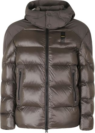 Blauer Dark Brown Kiernan Quilted Polyamide Down Jacket