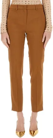 Max Mara Dames, Broeken, Bruin, Maat: 2XS