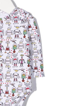 Marni Cotton Elastane Three-Piece Baby Set - White