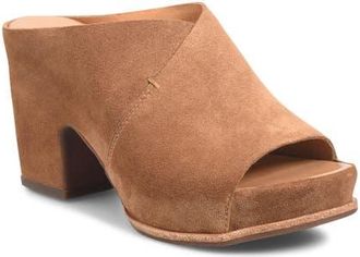 Kork-ease Stowe Platform Slide Sandal in Brown Suede at Nordstrom, Size 10