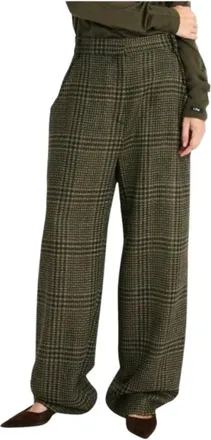 Margaux Lonnberg Margaux Lonnberg, Dames, Broeken, Groen, Maat: XS Wol