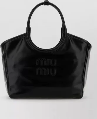 Miu Miu leather ivy handbag top handle design