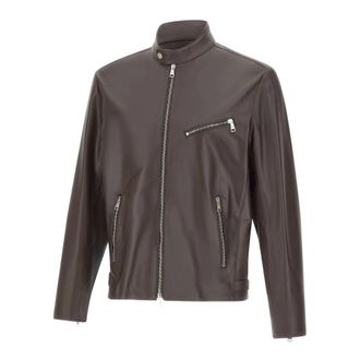 Tagliatore Berry Jacket - Heren - Leren en Su&egrave;de Jassen - Bruin - 2XL - Leer - Jassen