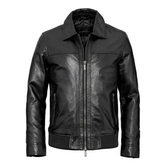 Bugatti Jassen, Heren, Zwart, 2Xl, Leer, Budante Leren Jas