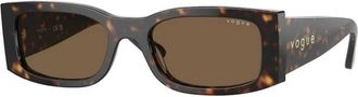 Vogue Eyewear Vo 5584S Zonnebril - Dames - Zonnebrillen - Bruin - 53 MM - Accessoires