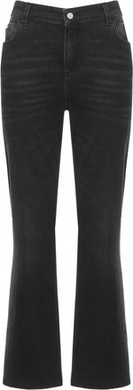Marella Jeans, Dames, Zwart, 2Xs, Cropped Jeans