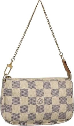 Louis Vuitton Pre-owned Mini Bags, female, White, Size: ONE SIZE Pre-owned Canvas Mini Bag