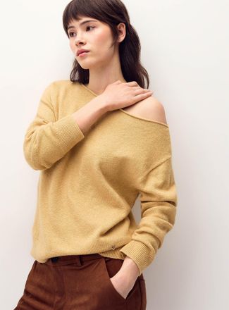 Twik Womens Ultra-soft boat-collar sweater