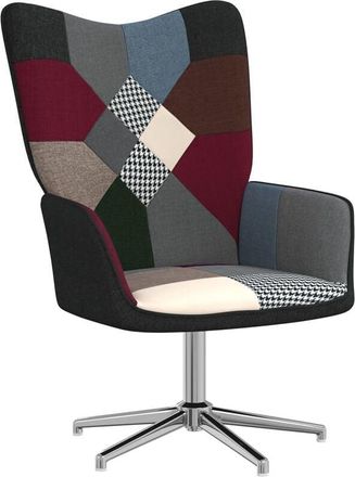 vidaXL Silla de relax de tela patchwork Vidaxl