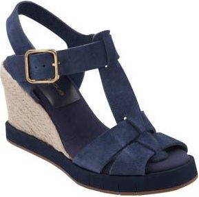 Andr&eacute; Assous Farami Sole Motion Espadrille Wedge Sandal in Navy at Nordstrom Rack, Size 6