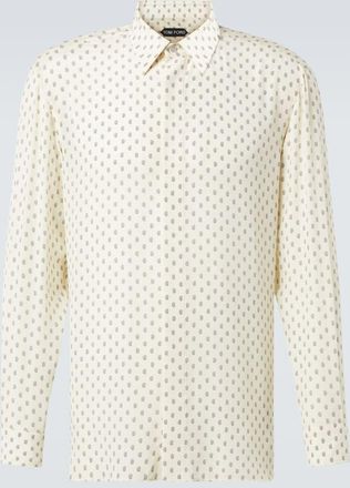 Tom Ford Paisley silk cr&ecirc;pe de chine shirt