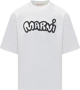 Marni White Graphic T-Shirt