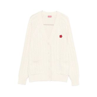 Kenzo Cardigans, female, White, Size: XS Sweater Fg52Ca7283Lk 03