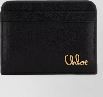 Chlo&eacute; leather card holder compact design accessory