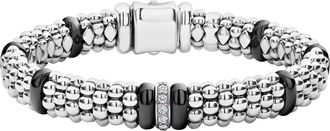 Lagos Black Caviar Diamond One-Link Bracelet at Nordstrom, Size 7.5 In