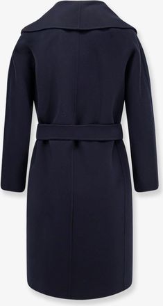Max Mara Womens Coat Messi Virgin Wool Black
