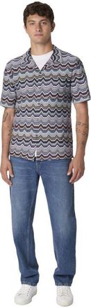Missoni Bowling Shirt With Geometric Zigzag in Multicoloured at Nordstrom, Size 52 It