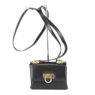 Ferragamo Pre-owned Shoulder Bag - Dames - Pre-owned - Zwart - Maat: ONE Size Leer