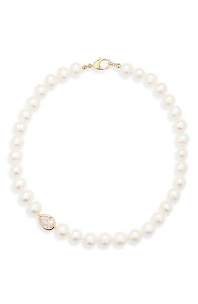 &Eacute;liou Ceu Freshwater Pearl Necklace in White at Nordstrom, Size 18
