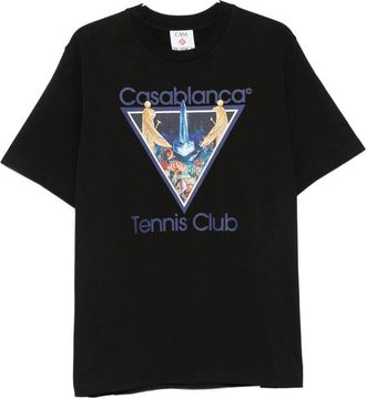 Casablanca Monde Perdu Tennis Club Icon Graphic-print T-shirt