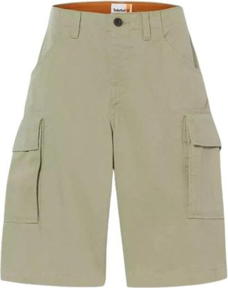 Timberland Brookline Twill Cargo Short - Heren - Korte Broeken - Groen - W32 - Katoen - Korte Broeken