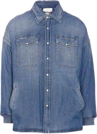 Alexander McQueen Denim shirt with frontal buttons