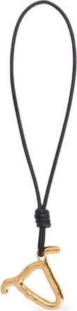Jil Sander Collana in pelle con ciondolo - Oro