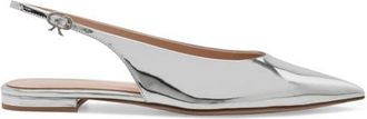 Gianvito Rossi Robbie Sling 05 in Metallic Silver Nappa at Nordstrom, Size 36.5