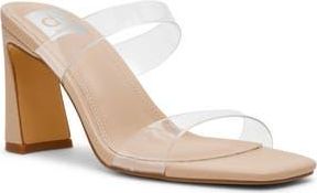 Dolce Vita Veniss Block Heel Slide Sandal in Translucent at Nordstrom Rack, Size 8.5