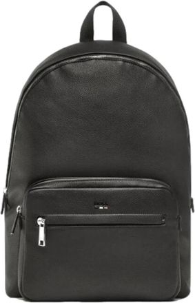 HUGO BOSS Ray Rugzak - Heren - Rugzakken - Zwart - ONE Size - Leer - Tassen