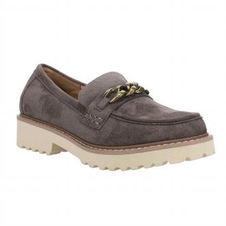 Corkys Footwear Womens Literally Loafer In Light Grey Faux Suede