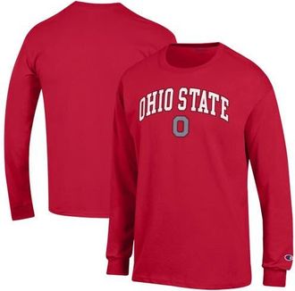 Champion Mens Champion Scarlet Ohio State Buckeyes Arch Over Logo Long Sleeve T-Shirt at Nordstrom, Size X-Large