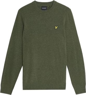 Lyle & Scott Trui met ronde hals - Heren - Ronde hals truien - Groen - L - Truien & Vesten