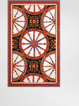 Dolce & Gabbana Carretto-print Terry Beach Towel - Woman Swimwear Multicolor Onesize