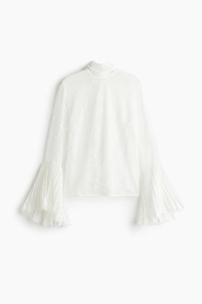 H&M Spitzenbluse - White