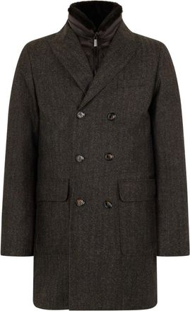 Moorer Hombre, Abrigos, Marr&oacute;n, Talla: M