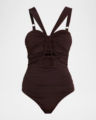 Zimmermann Daylight Knot One-Piece Swimsuit