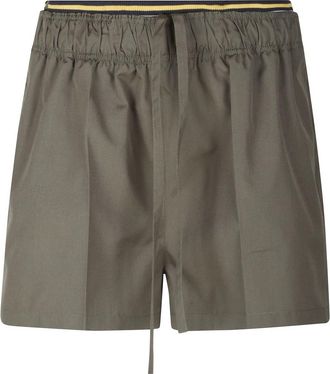 Prada Technical Fabric Shorts - Dames - Korte Broeken - Groen - M - Katoen - Korte Broeken