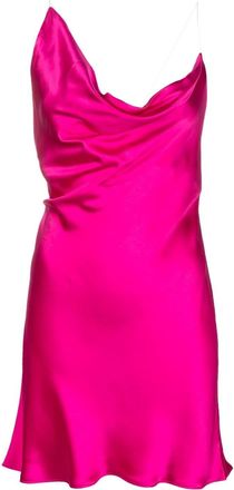 Y / Project draped silk minidress - women - Polyester - 34 - Pink