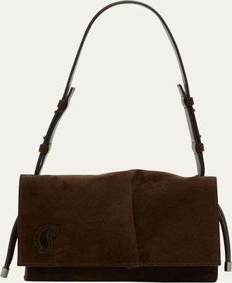 Christian Louboutin Baggy Small Shoulder Bag in Suede