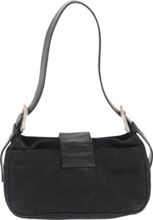 Fendi Pre-owned Shoulder Bag - Dames - Vintage Schoudertas - Zwart - ONE Size - Leer - Vintage